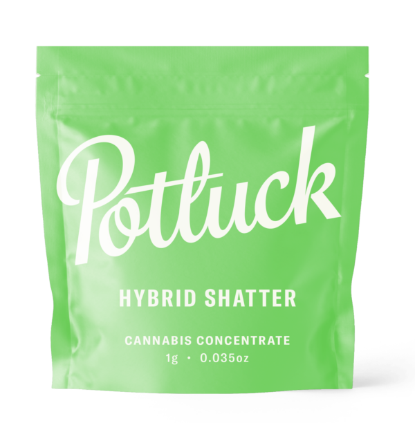 Potluck - Hybrid Shatter - cannabis Concentrate | Just Cannabis Canada