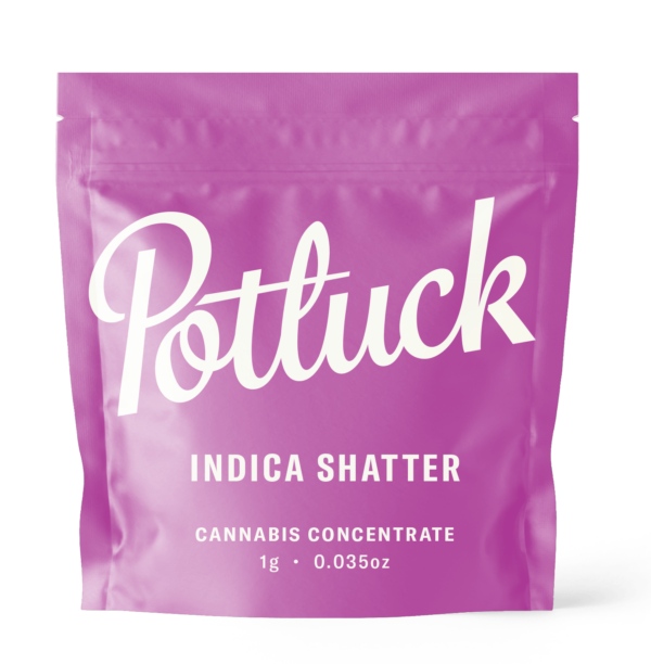 Potluck - Indica Shatter - cannabis Concentrate | Just Cannabis Canada