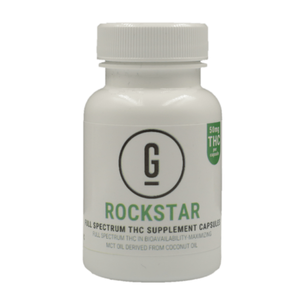 GRASS – THC Capsules – Rockstar – 50mg | Just Cannabis Canada