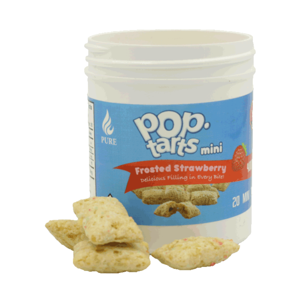 Pop Tarts Mini’s – THC Infused Frosted Strawberry Bites – 400mg | Just Cannabis Canada