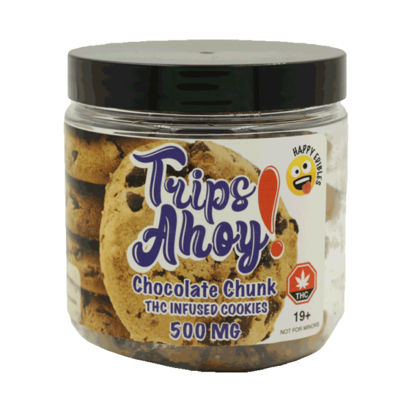 Trips Ahoy – Chocolate Chunk THC Infused Cookies – 500mg | Just Cannabis Canada