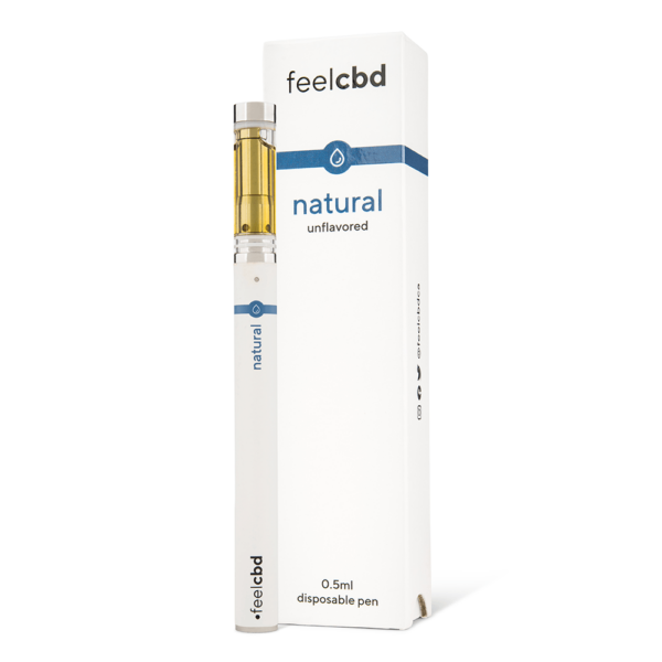 FeelCBD – Natural – Disposable CBD Vape Pen 0.5ml | Just Cannabis Canada