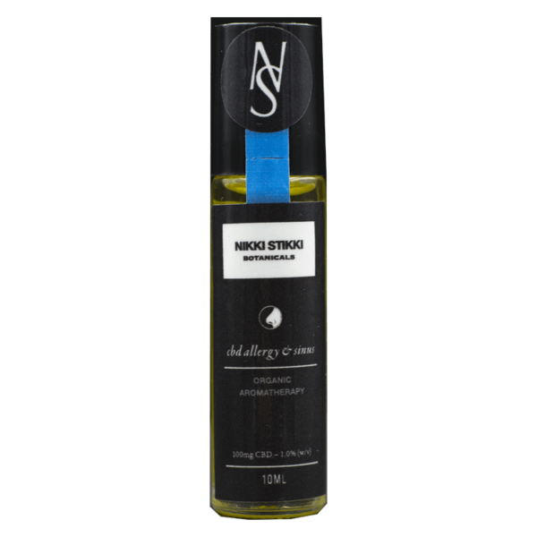 Nikki Stikki Botanicals – Organic Aromatherapy – CBD Allergy and Sinus Roller 100mg CBD | Just Cannabis Canada