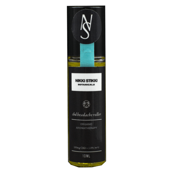 Nikki Stikki Botanicals – Organic Aromatherapy – CBD Headache Roller 100mg CBD | Just Cannabis Canada