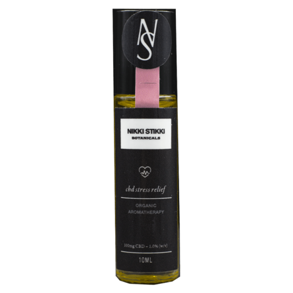 Nikki Stikki Botanicals – Organic Aromatherapy – CBD Stress Relief Roller 100mg CBD | Just Cannabis Canada