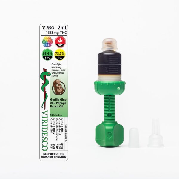 Viridesco – THC / RSO – Gorilla Punch – 2ml | Just Cannabis Canada