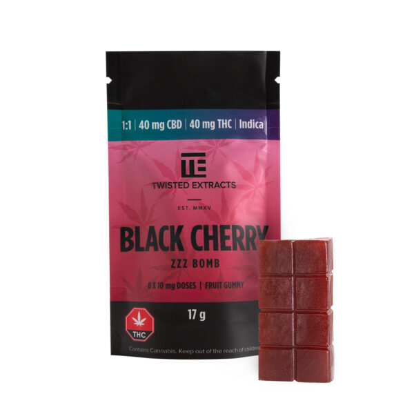 Twisted Extracts – Black Cherry 1:1 Zzz Bombs | Just Cannabis Canada