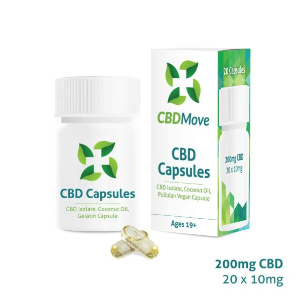 CBD Move – CBD Capsules – 200mg CBD | Just Cannabis Canada