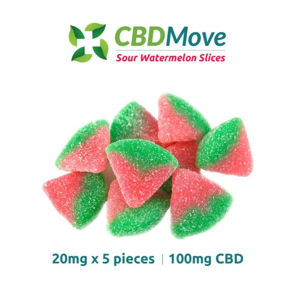 CBD Move – CBD Gummies – Watermelon – 100mg CBD | Just Cannabis Canada