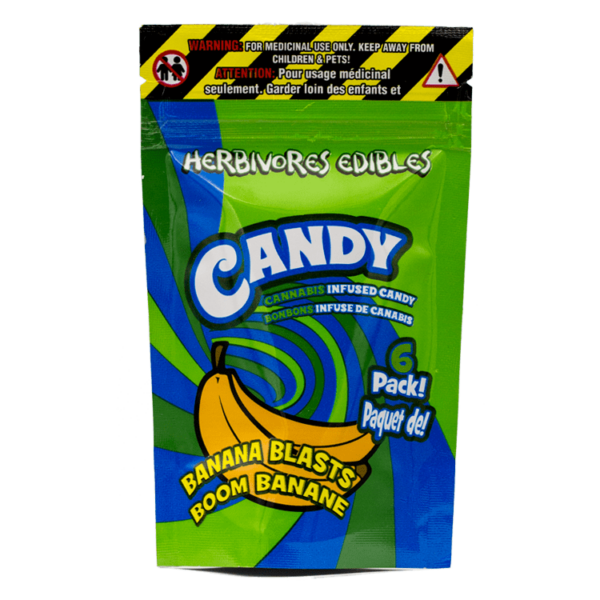 Herbivores Edibles – Banana Blasts Gummies | Just Cannabis Canada