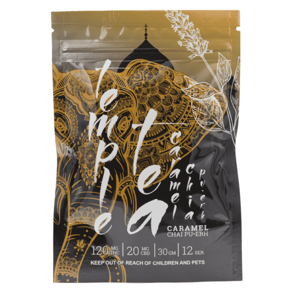 Temple Tea – Caramel Chai Pu-Erh 120mg THC | Just Cannabis Canada
