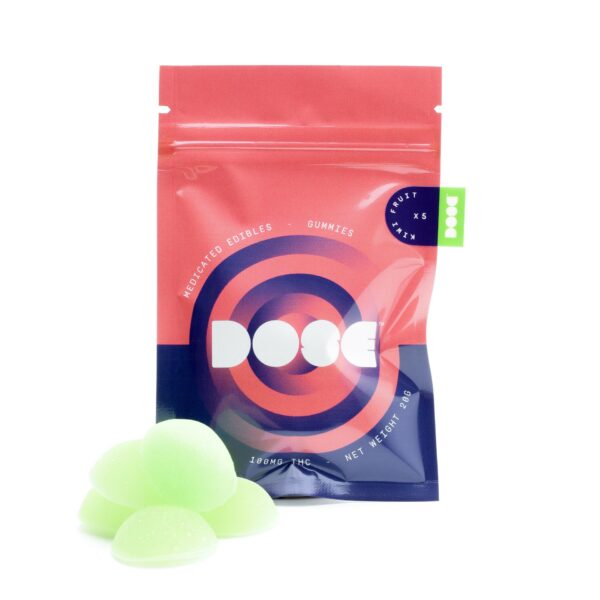 Dose Edibles Gummies – Kiwi Fruit | Just Cannabis Canada