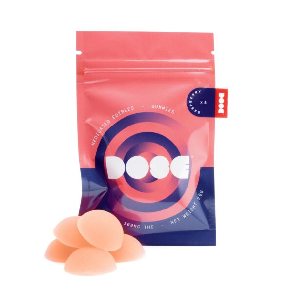 Dose Edibles Gummies – Raspberry | Just Cannabis Canada