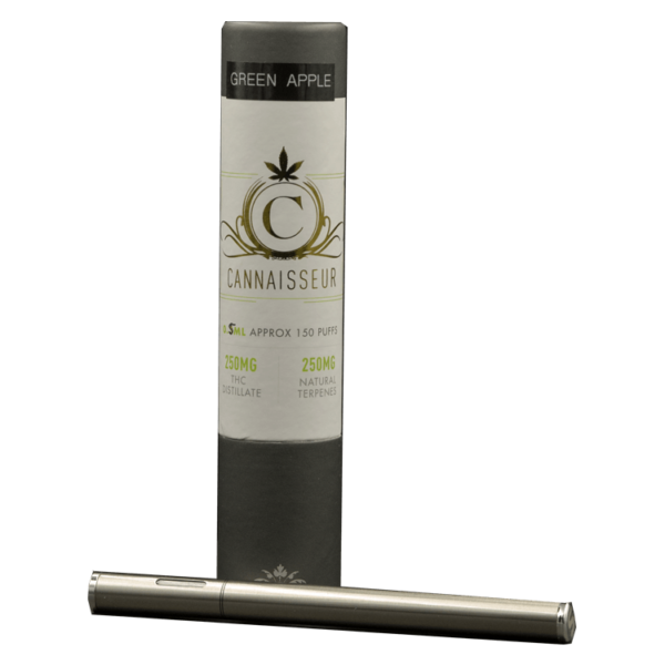 Cannaisseur – Disposable THC Distillate Pen – Green Apple 0.5ml | Just Cannabis Canada