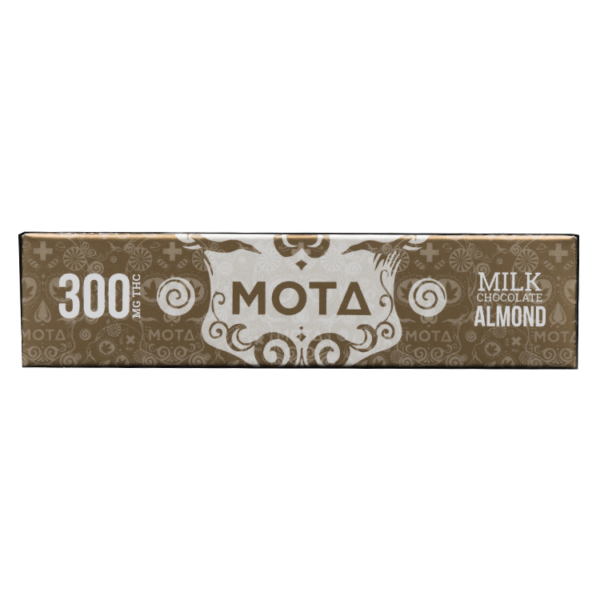 MOTA Edibles – Milk Chocolate Almond Bar – 300mg THC | Just Cannabis Canada