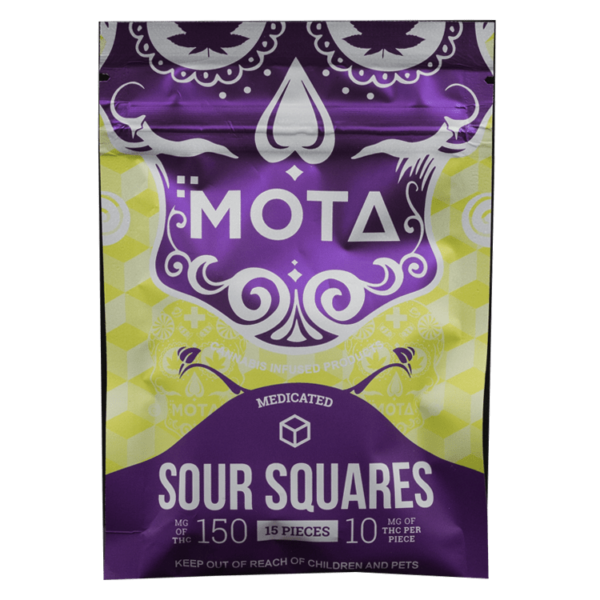 MOTA Edibles – Sour Squares – 150mg THC | Just Cannabis Canada