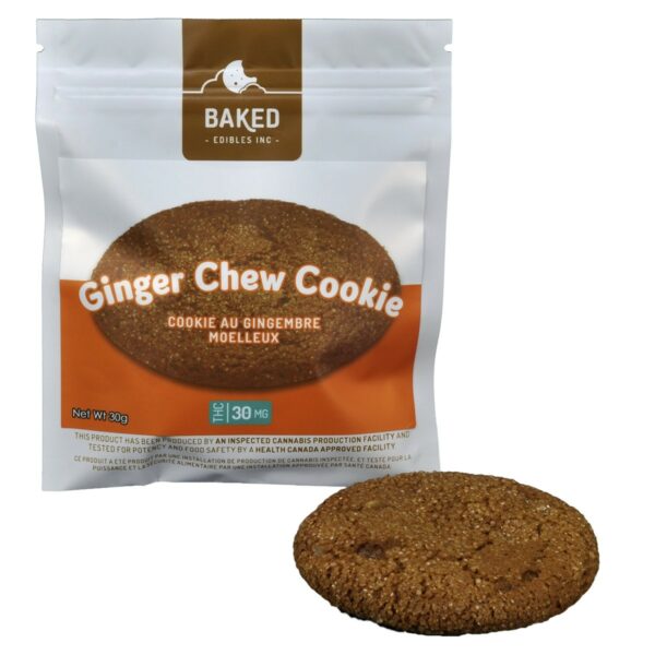Baked Edibles – Cookie – Ginger Chew 30mg THC | Just Cannabis Canada