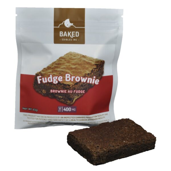 Baked Edibles – Fudge Brownie 400mg THC | Just Cannabis Canada