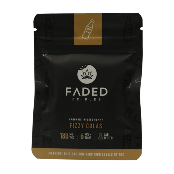 Faded Edibles – Fizzy Colas – 180mg | Just Cannabis Canada
