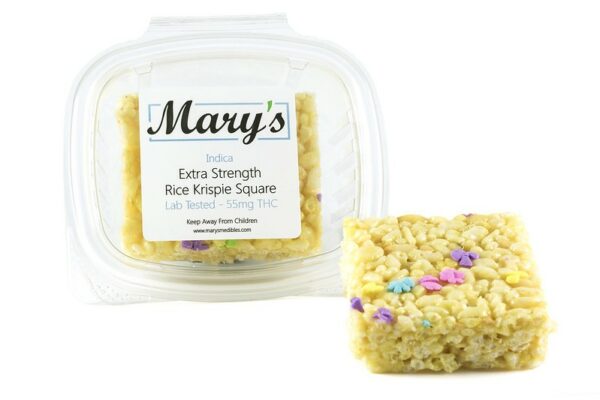 Mary’s Medibles – Extra Strength Rice Krispie Square – 55mg THC (Indica) | Just Cannabis Canada