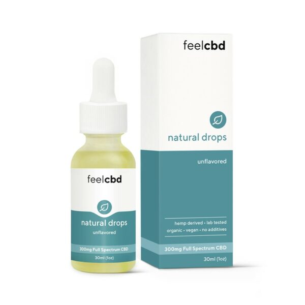 FeelCBD – Natural Drops – CBD Tincture 300mg | Just Cannabis Canada