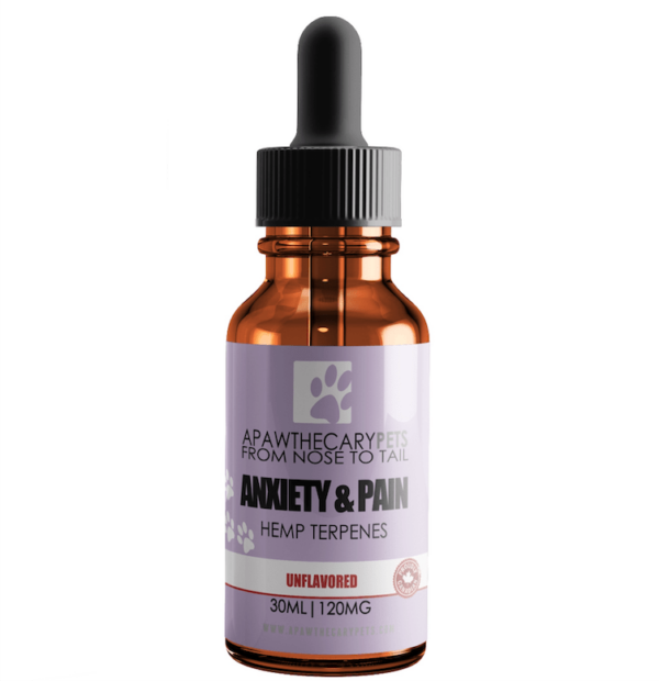 Apawthecary Pets – Anxiety & Pain Tincture – Unflavoured 120mg | Just Cannabis Canada