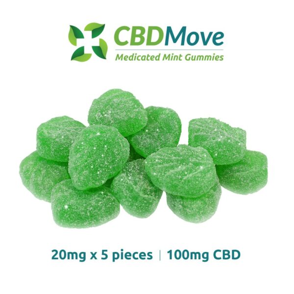 CBD Move – CBD Gummies – Mint Leaves – 100mg | Just Cannabis Canada