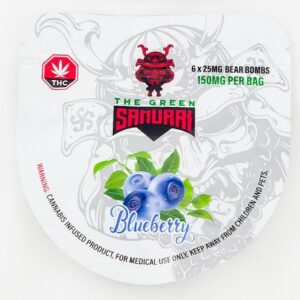 The Green Samurai – Blueberry Gummies – 150mg | Just Cannabis Canada