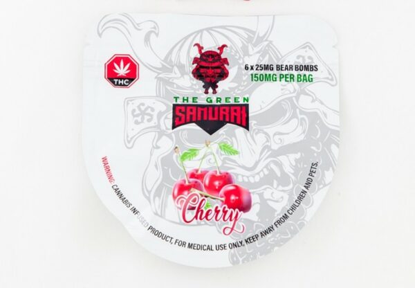 The Green Samurai – Cherry Gummies – 150mg | Just Cannabis Canada