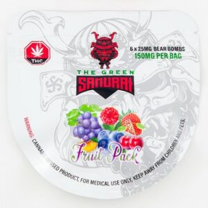 The Green Samurai – Fruit Pack Gummies – 150mg | Just Cannabis Canada