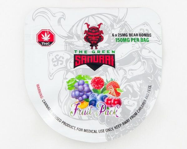 The Green Samurai – Fruit Pack Gummies – 150mg | Just Cannabis Canada