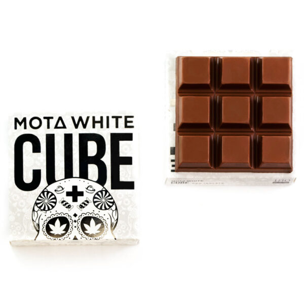 MOTA White Cube – 180mg CBD Milk Chocolate Cube | Just Cannabis Canada