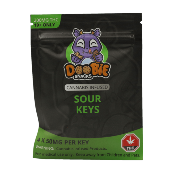 Doobie Snacks – CBD Sour Gummy Bears – 150mg CBD | Just Cannabis Canada