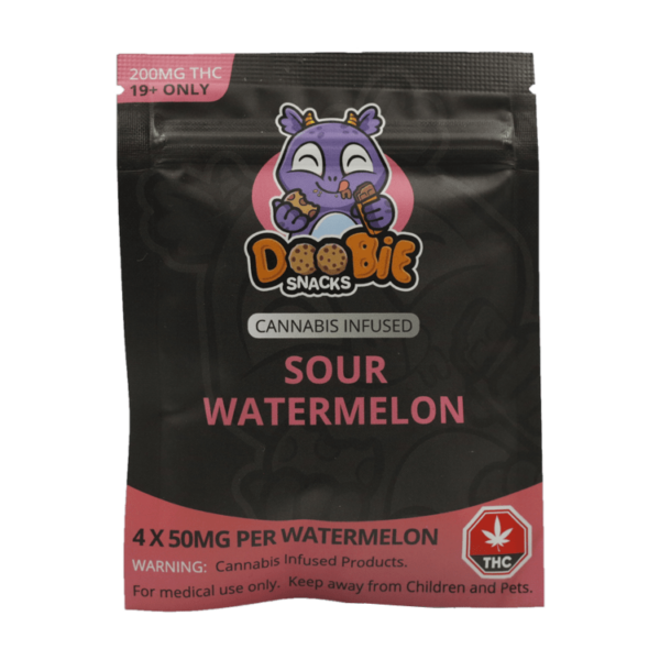 Doobie Snacks – CBD Sour Gummy Bears – 150mg CBD | Just Cannabis Canada