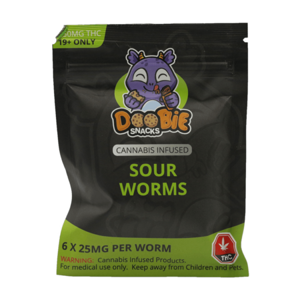 Doobie Snacks – CBD Sour Gummy Bears – 150mg CBD | Just Cannabis Canada