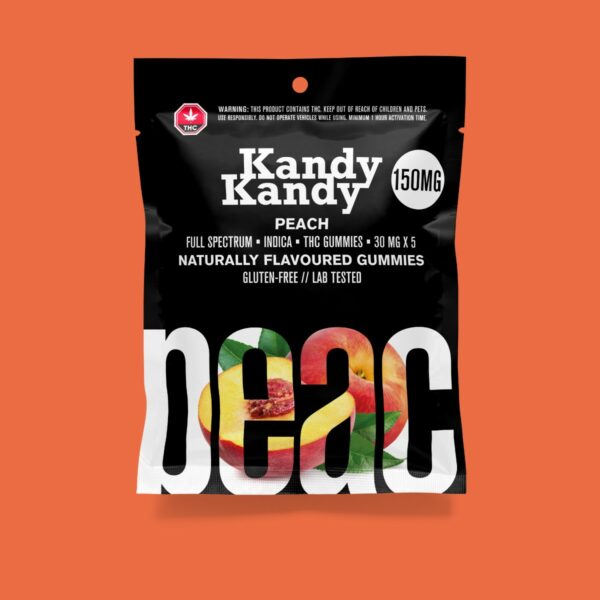 Kandy Kandy – Peach Gummies | Just Cannabis Canada