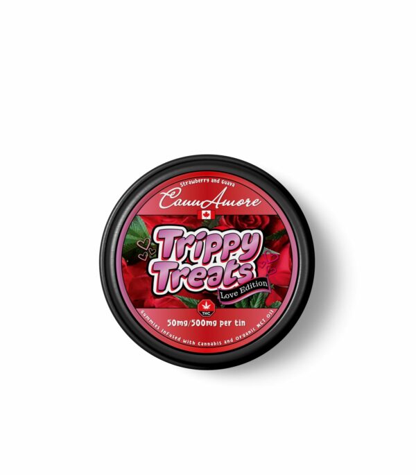 Trippy Treats – Strawberry Guava – CannAmore Love Edition – 500mg THC | Just Cannabis Canada