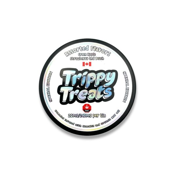 Trippy Treats – Assorted Flavour Gummies – 400mg THC | Just Cannabis Canada