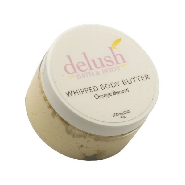 Delush Bath and Body – Whipped Body Butter – Orange Dreamsicle 300mg CBD | Just Cannabis Canada