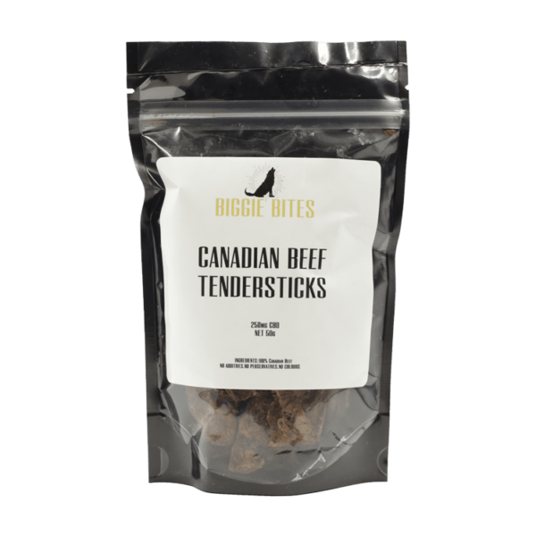 Biggie Bites – Canadian Beef Tendersticks – 250mg CBD | Just Cannabis Canada