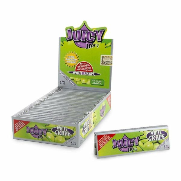 Juicy Jay’s – Hemp Papers (1.25 inch) – White Grape | Just Cannabis Canada