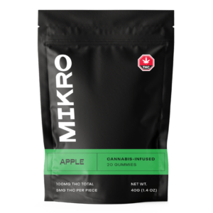 Mikro – THC Gummies – 100mg THC – Apple | Just Cannabis Canada