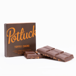 Potluck – Infused Chocolate – Toffee (Skor) – 300mg THC | Just Cannabis Canada