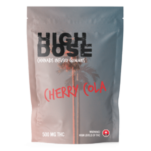 High Dose – cannabis Infused Gummies – Cherry Cola – 500mg/1500mg | Just Cannabis Canada