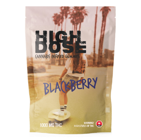 High Dose – cannabis Infused Gummies – Blackberry – 1000mg/1500mg | Just Cannabis Canada