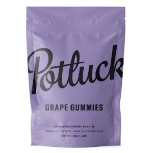 Potluck Extracts – Grape Gummies (1:1) – 100mg THC / 100mg CBD | Just Cannabis Canada