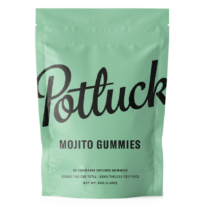 Potluck Extracts – Mojito Gummies (1:1) – 100mg THC / 100mg CBD | Just Cannabis Canada