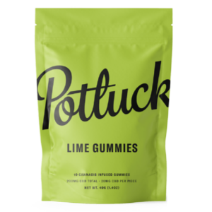 Potluck Extracts – Lime Gummies (CBD) – 200mg | Just Cannabis Canada