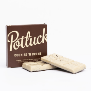 Potluck – Infused Chocolate – Cookies & Cream – 300mg THC | Just Cannabis Canada