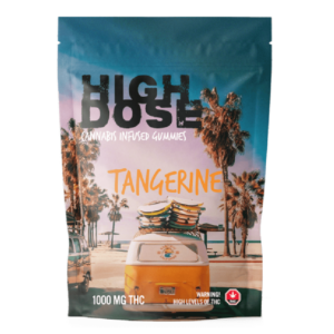 High Dose – cannabis Infused Gummies – Tangerine – 1000mg/1500mg | Just Cannabis Canada